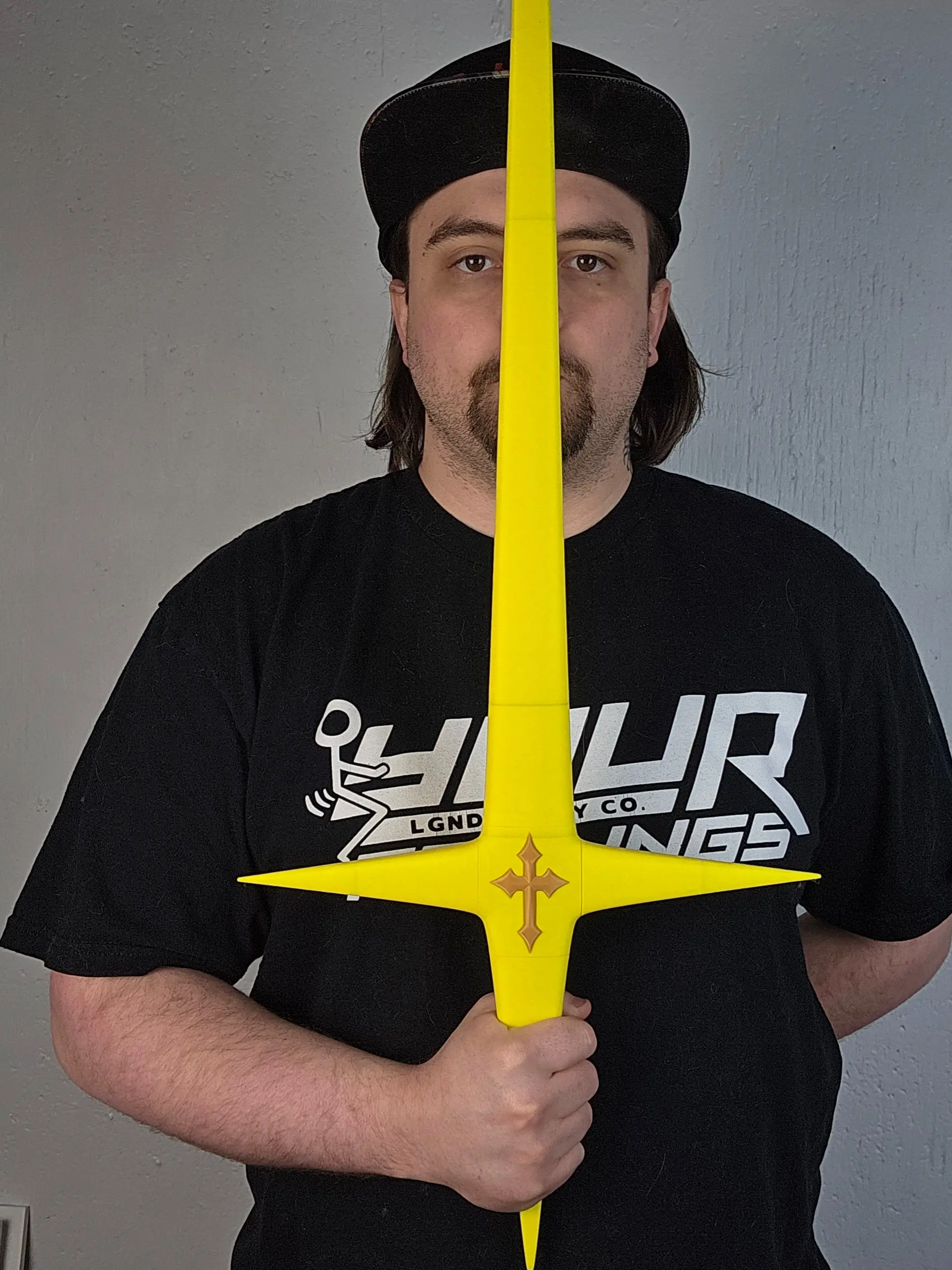 Anime-Inspired Execution Sword Prop - Lightweight 3D Printed Fantasy Blade - Convention-Safe, Durable Core Cosplay Collectible Movie Prop