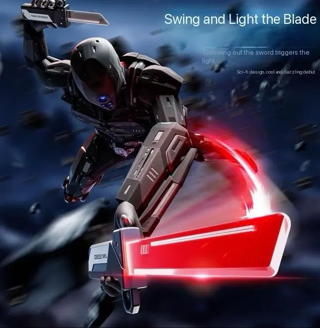 Deals For YouFather's Day Gift【SaberX】Dual-Color LED Retractable Toy Sword – Swing-Activated Light Blade, Plug-In Dueling Play Sword for Kids & Collectors Double Edged Lightsaber Usb Rechargeable Lightsaber Neopixel Lightsaber Neopixel Lightsaber Durable