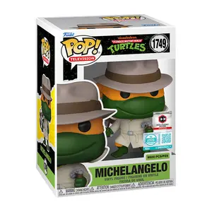 Funko Pop! Teenage Mutant Ninja Turtles - Michelangelo in Trenchcoat (Chalice Collectibles) #1749 LE 9500 Exclusive Collectible Pop Vinyl Figure