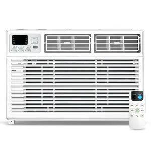 ZAFRO Window Air Conditioner 8000BTU, Smart Inverter AC Unit for 150 Sq.Ft, 2 Cooling & Fan Speeds, 51DB Quiet, Quiet Energy-Efficient Window AC,Mechanical Controls, Ideal for Bedroom, Apartment, Office