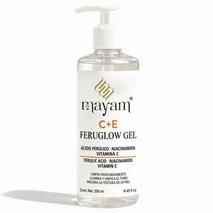 Mayam Beauty C+E FeruGlow Facial Cleansing Gel 250 ml Anti-Aging Antimicrobial Cleanser with Niacinamide & Vitamin C for Skin Repair