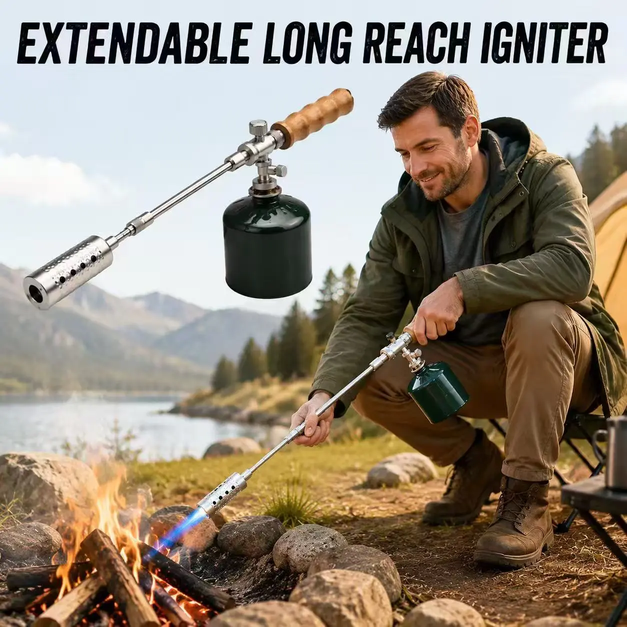 Multi Purpose Portable Tool with Detachable Structure, Adjustable Control Feature and Durable Stainless Steel Component, Lightweight Compact Design for Outdoor Use, DIY Tasks and Daily Projects