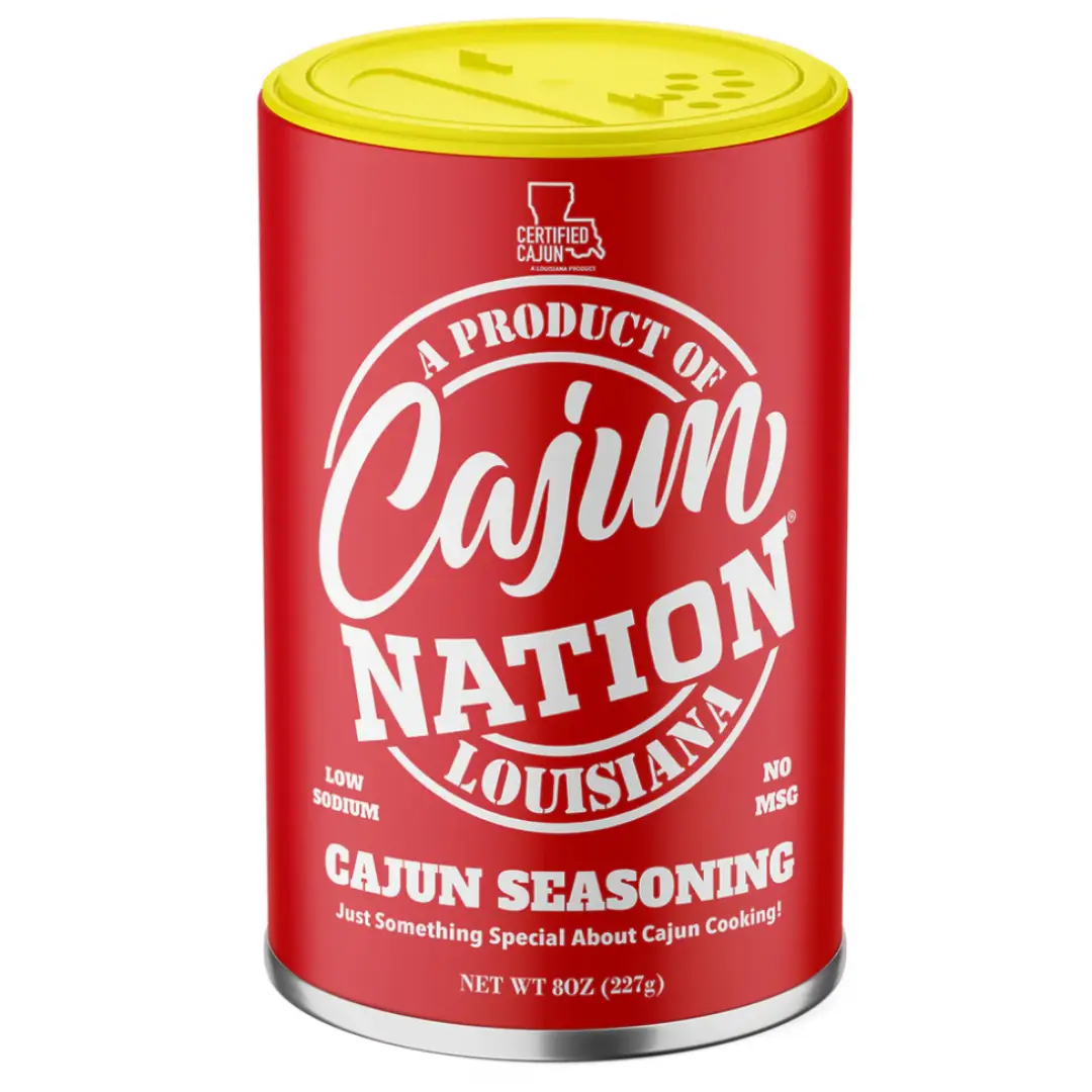 Cajun Nation Cajun Seasoning is a Cajun Certified product that's Low Sodium, No MSG and Gluten Free with a great flavor!