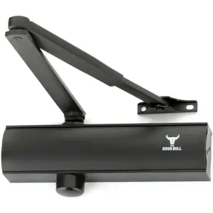 Commercial/Residential Grade  Closer -  Heavy Duty 3 Spring Hydraulic Automatic Closer - Adjustable Speed, Surface Mount - Parallel Arm Bracket Included