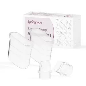 Springhope Duckbill Valves & Silicone Diaphragm for No.586, Original Breast Pump Parts, Breast Pump Replacement Accessories, 2 Set