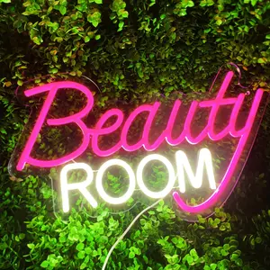 Beauty Salon Neon Sign Wall Decor, LED wall art for spa, beauty salon, nail, eyebrow & lash studio. Perfect business logo neon light for barbershops and indoor commercial decoration.