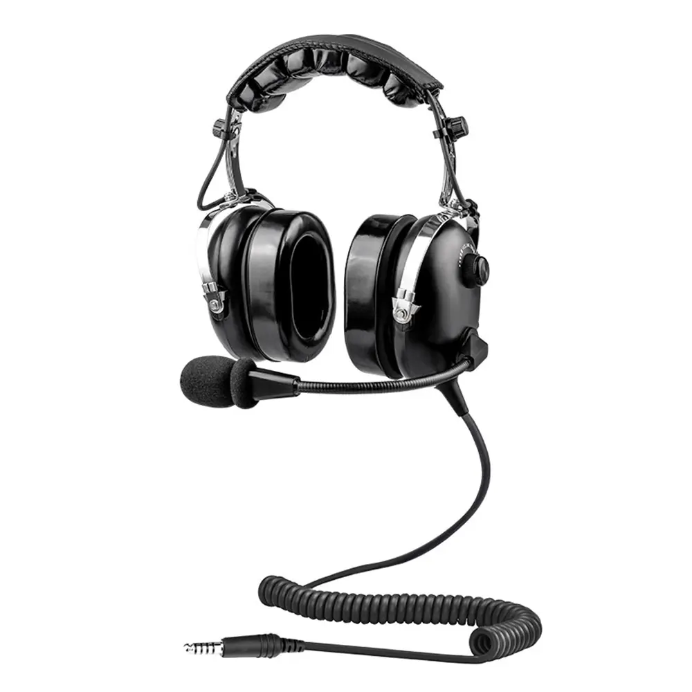 Noise Cancelling Audio Electronic Headphones for Helicopter - U174/U Plug Cable, Noise Cancelling Mic, Comfortable Ear Pads, Headphones Jack, Included Headset Bag