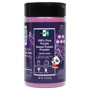 NPG 100% Pure Purple Sweet Potato Powder(Purple Yam Ube) 8oz, All Natural Purple Dry Food Coloring Powder for Baking, Smoothies, Pasta, Tortillas