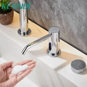 KEMAIDI Automatic Soap Dispenser Smart Sensor Touchless Dish Soap Dispenser for Kitchen Sanitizer Dispensador Bottle Deck Mount