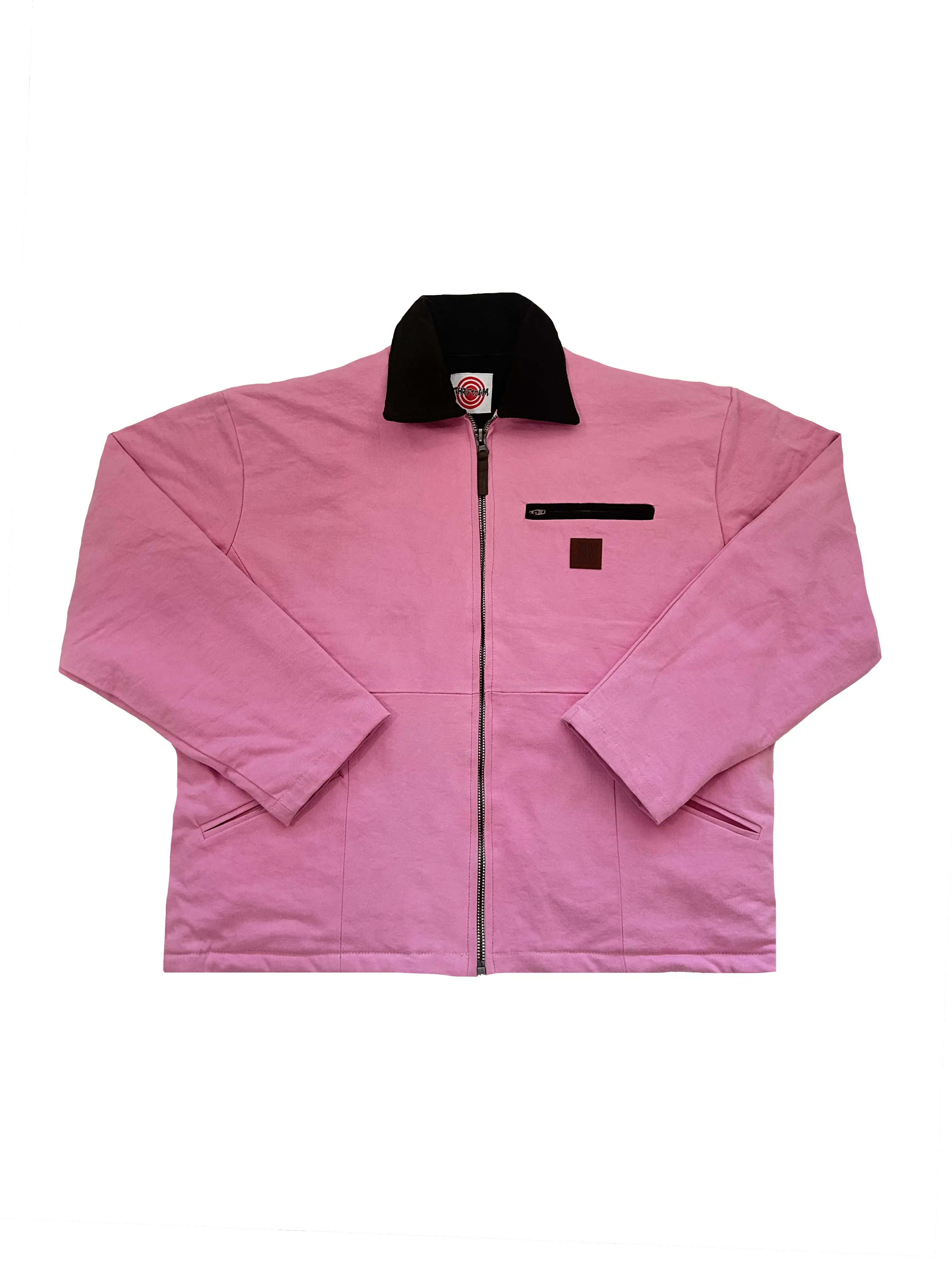 Pink Canvas Oversized Jacket