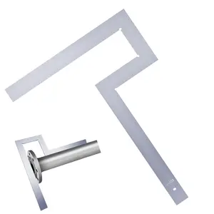 Heavy Duty Carbon Steel Square Pipefitter Measuring Tool, Ideal for Measuring Flange Angle Squareness of Water Pipelines System
