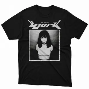 Bjork Shirt, Vintage Unisex Bjork Logo T-Shirt, Music Band T-Shirts, 90s Retro Shirt, Vintage Graphic Tee, Unisex Shirt Womenswear Menswear Top Streetwear Oufits, Gift For Men