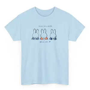 Wave To Earth Miffy Shirt New T shirt Vintage All Sizes Casual Crewneck Shortsleeve Menswear T-Shirt