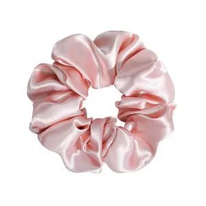 1 Pcs Satin Scrunchies For Women Soft than Silk For Hair, Fashion Ties and Bands For Hair Ponytail Styling (Random Color)