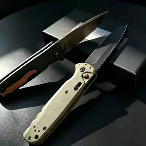 Folding D2 Battlewash Knife Set Translucent Hiking high-quality g10 handle edc pocket knife Multifunctional Tool
