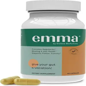 Gut Health - Gas and Bloating Relief, Constipation, Leaky Gut Repair - Gut Cleanse & Restore Digestion - Regulate Bowel Movement with Probiotics and Laxative Alternative - 60 Capsules