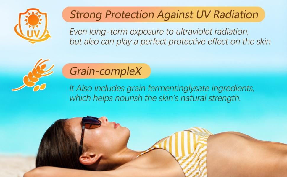 SPF 50+ with Rice Probiotics, Korean Skincare, Lightweight Non-Greasy Formula for All Skin Types, Nourishing UV Protection, 50ml (1PC)