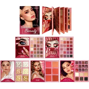 78colors Professional Eyeshadow Palette -Diverse ShadesSmooth Texture, Elevate Your Eye Makeup Game for AnyOccasion, Versatile Use, 5 in 1 Palette