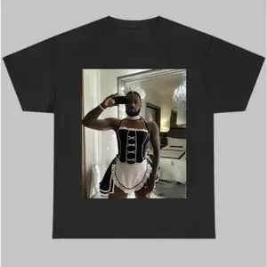 Maid Lebron James Selfie Graphic Shirt, Meme Lebron James Tshirt, Meme Cringe Shirts, Funny Gift Idea, Menswear Streetwear Shortsleeve Tropical Top