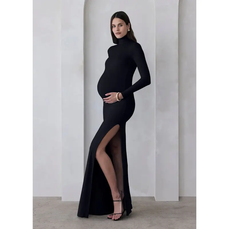 tight maternity dresses Black Hold Dress by YUMI KIM and confidence throughout your pregnancy journey Fitted & Bodycon Maternity Dresses