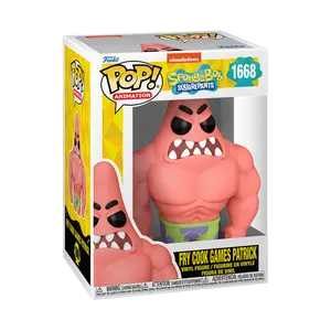 Funko Pop! SpongeBob SquarePants - Fry Cook Games Patrick #1668 Collectible Pop Vinyl Figure