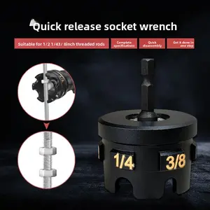 Nut ExtractorCeiling Long Bolt ExtractorElectric Quick Release Nut Socket Wrench Alloy