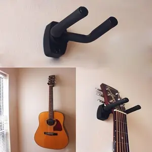 2-Piece Fashion Guitar Wall Mount Rack, Space-Saving Dual Guitar Stand, Easy Installation Wall Organizer for Acoustic & Electric Guitars