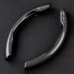 Carbon Fiber Car Steering Wheel Cover Non-slip Protector Sleeves For Tesla Model 3 Model S X Model Y Roadster SpaceX Accessories