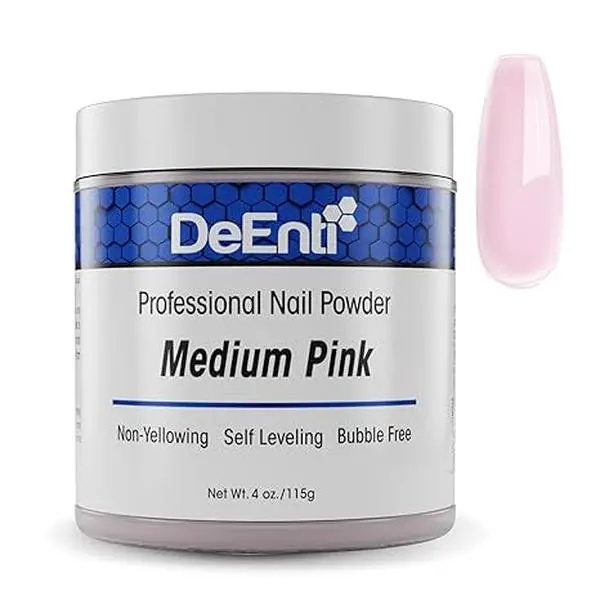 DeEnti 4oz Pink Acrylic Powder, Nail Extension Product for Nail Art Decoration, Nail Extension Powder