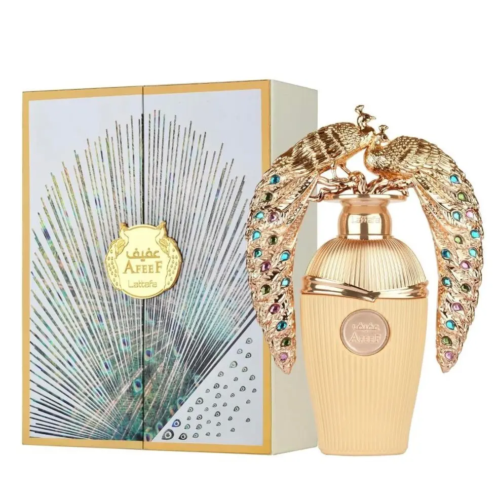 Lattafa Afeef Unisex Eau de Parfum Spray, 100 ml Fruity-Floral Woody Amber Cologne