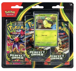 Pokemon Trading Card Games Mega Evolutions 3 Perfect Order 3Pk Blister