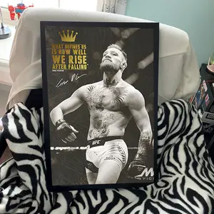 Conor McGregor Quote Photo Print Poster -WE Rise After Falling