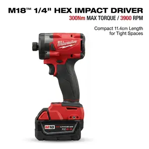 Milwaukee M18 FID3 18V 1/4 Inch Impact Driver for Professional Repair and Installation Compact High Torque Tool