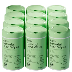 Dollar tree mini hand wipes, 12 pack - 50ct each, Antibacterial Wipes with Aloe & Vitamin E, No Parabens, Sulfates or Phthalates, Kills 99% of Germs