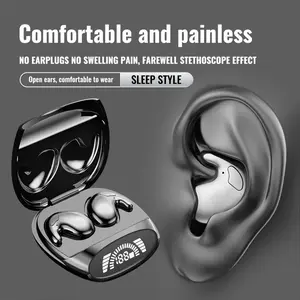 MSHUKCOE Wireless Sleep Earbuds for Side Sleepers Soft Comfortable Sleeping in Bed Ear Buds on Side Invisible Earphones Bluetooth Nighttime Sleeping Flat Earbuds Small Tiny Mini Headphones Sports Waterproof Headsets，for Work Running