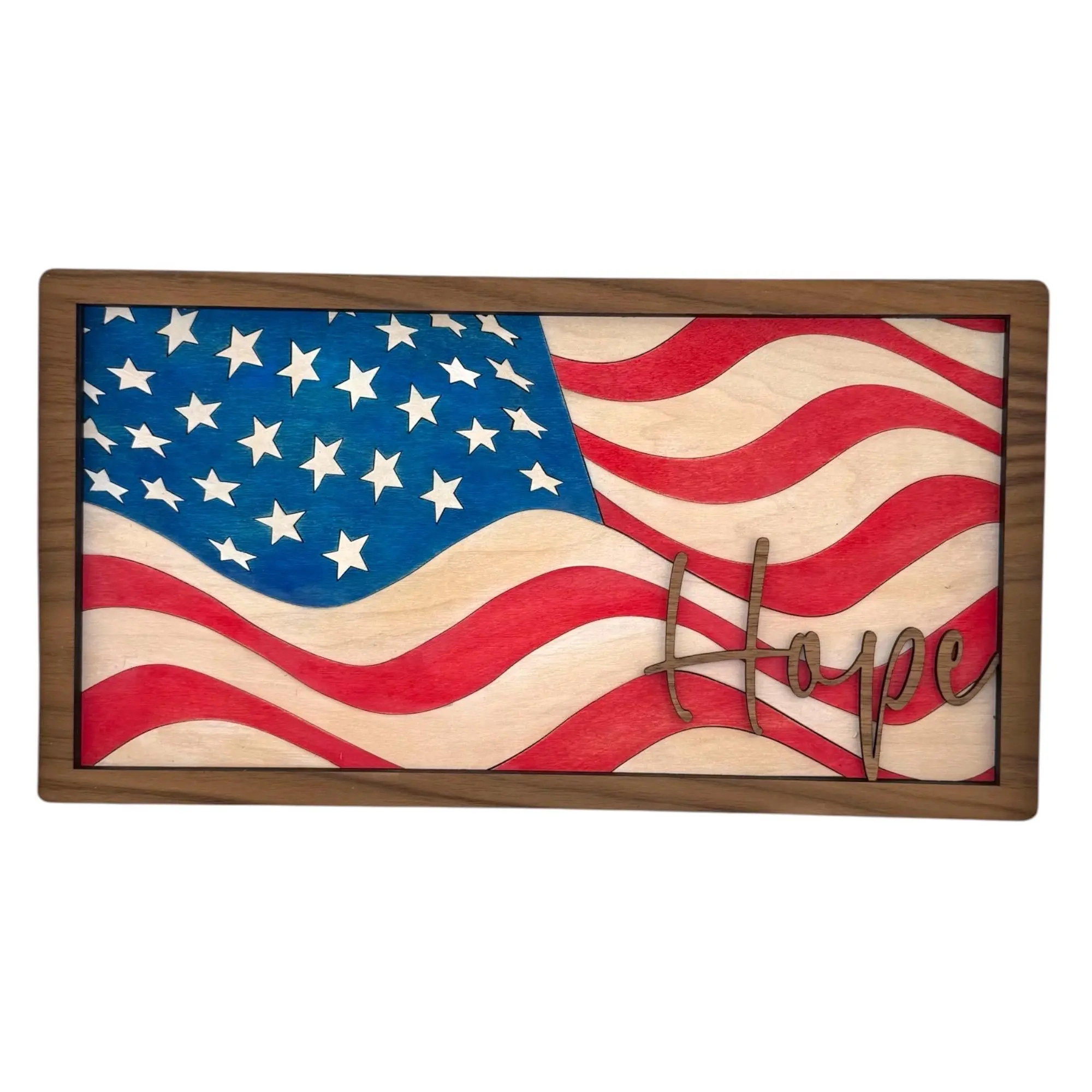 American Flag Hope Wall Art