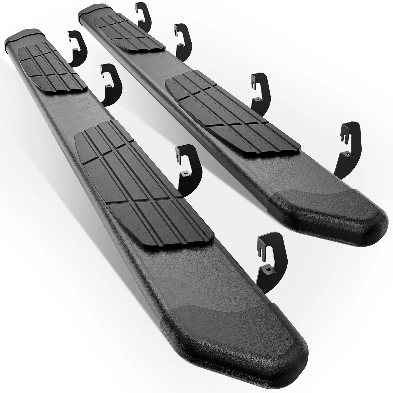 【EYOUHZ】6" Running Boards Compatible with Chevy/GMC Silverado/Sierra 1500 2007-2018, 2500HD/3500HD 2007-2019 - Crew Cab Only - Not for Diesel, Side Step Rails Aluminum Alloy Nerf Bars,car accessories