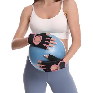 1 pair of half-finger cycling gloves night work