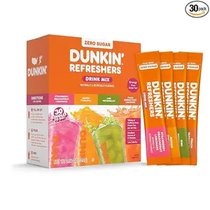 Zero Sugar Powdered Drink Mix Singles To Go, Energy from Green Tea, Aspartame-Free, No Synthetic Colors, Naturally and Artificially Flavored, 30 Single-Serve Packets, Just Add Water