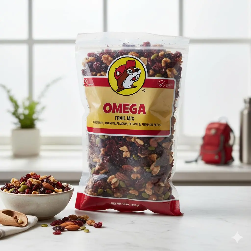 Buc-ee's Omega-Rich, Fiber-Packed Trail Mix with Cranberries, Walnuts, Pecans, Pumpkin Seeds & Almonds - 12 oz Resealable Bag for Healthy Snacking & Energy Boost