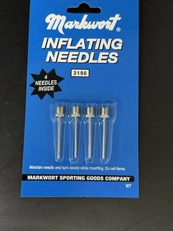 Sport Inflating Needle Pin Nozzle Football Basketball Soccer Air 4pc Markwort