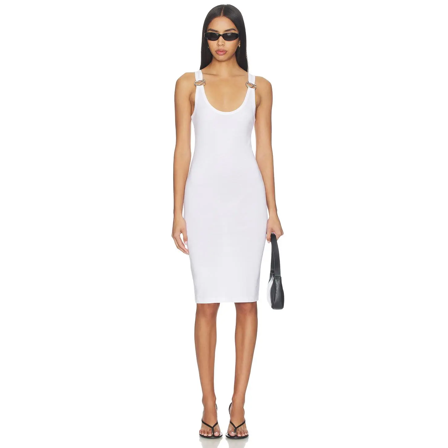 Coperni C Logo Tank Dress in White