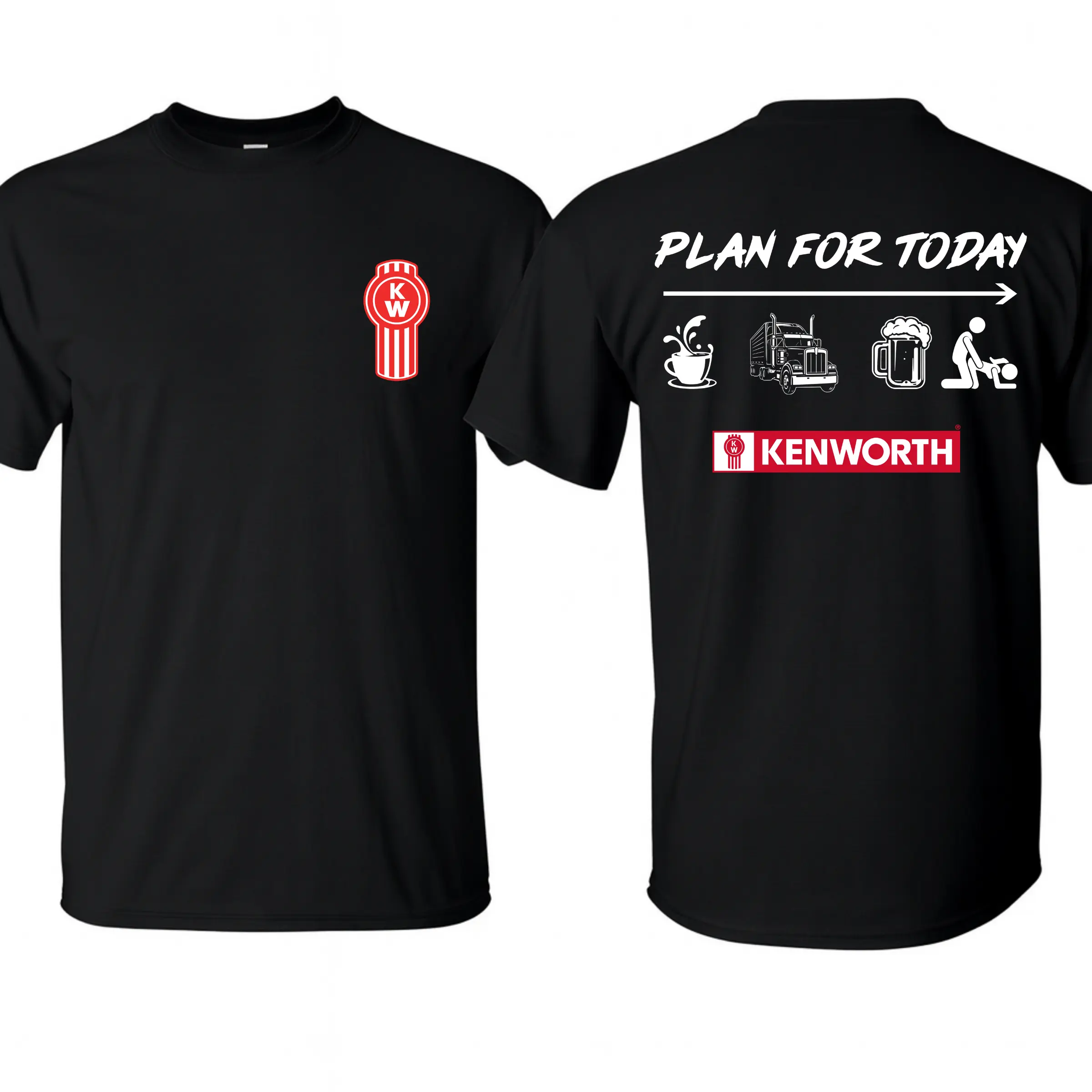 Kenworth T-Shirt, Plan for Today with Classic Kenworth Logo, Premium Cotton Fabric, Unisex Fit for Men and Women, Perfect Gift for Proud Truck Drivers