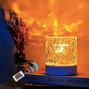 Indoor decorative lights with 16 color water ripple effect projection lights, wave projection lights, RGB dimmable LED lights, bedroom, office, bar, party, living room, ceiling projection lights