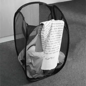 Large Dirty Clothes Basket, Foldable Mesh Storage Basket, Hand-Held Laundry Basket, Toy Storage Basket, Home Organizing Tool, Laundry Basket Organizer