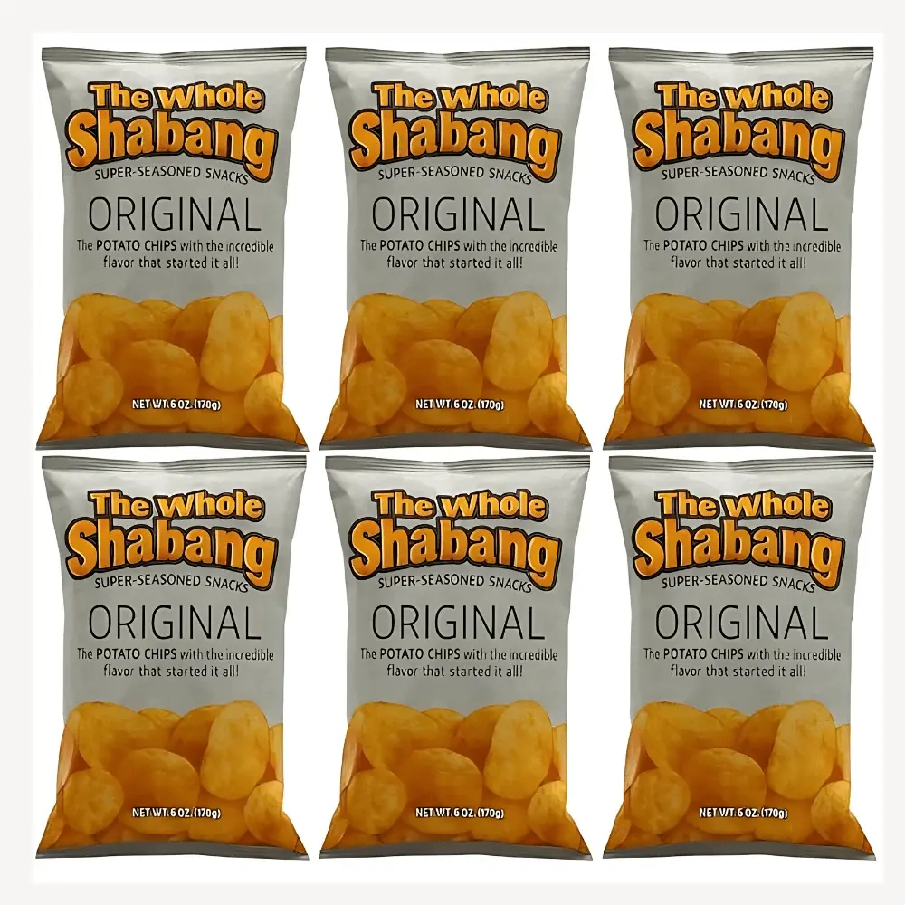 The Whole Shabang Original Chips 6 oz Bags – 6 Pack Bold Savory Snack Chips
