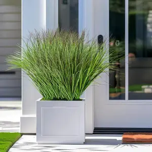 Artificial Pampas Grass, 24pcs/12pcs Faux Pampas Grass, Fake Tall Grass Plant for Outdoor Indoor Decor, Home Decor Supplies, Living Room Decor, Artificial Plants