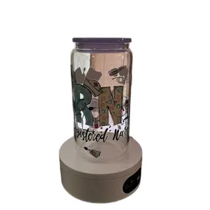 Glass drinking jar
