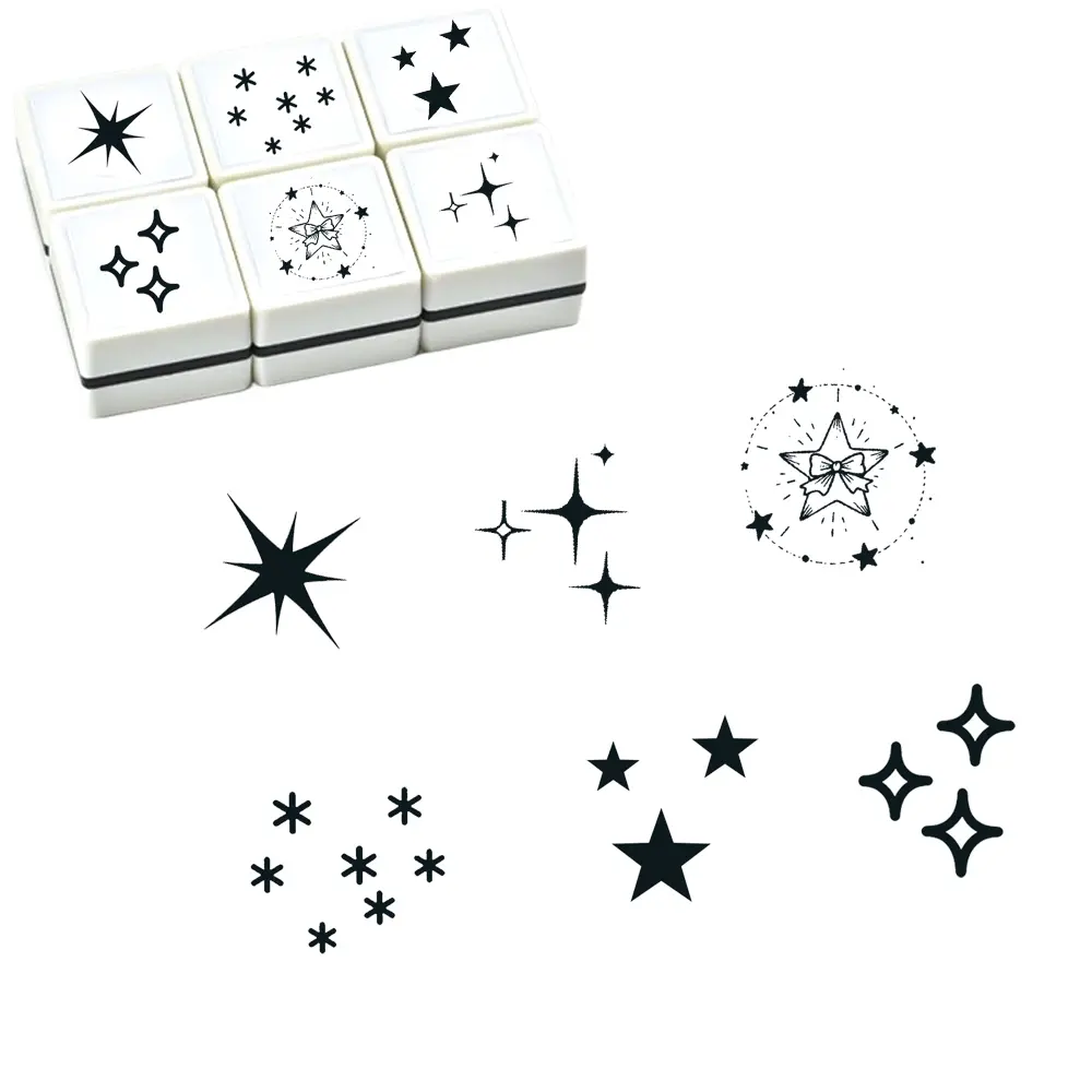 Creative Star Series Stamps, Personalized Star Pattern Postage Stamps, Incentive Stamps for Handmade Crafts, Scrapbook Decoration