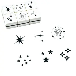 Creative Star Series Stamps, Personalized Star Pattern Postage Stamps, Incentive Stamps for Handmade Crafts, Scrapbook Decoration